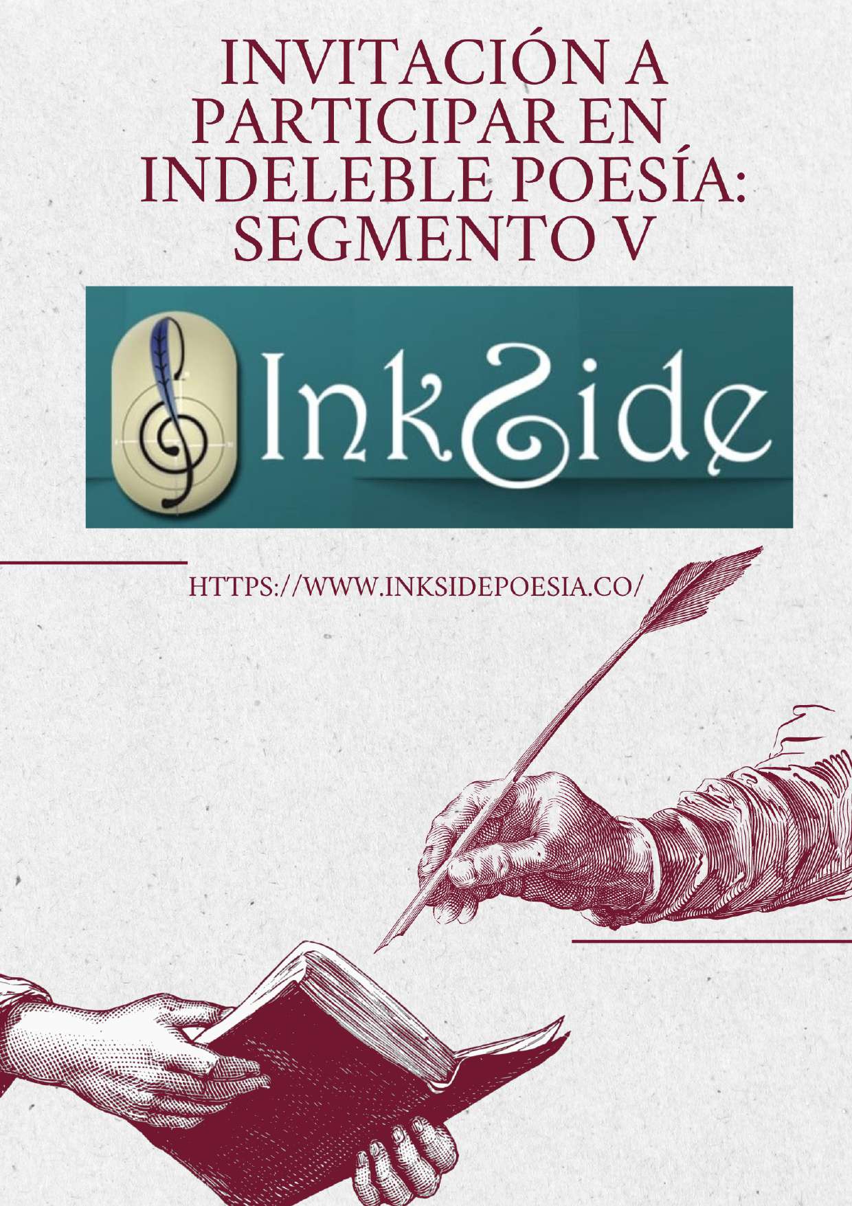 Invitación a participar en Indeleble Poesía: Segmento V